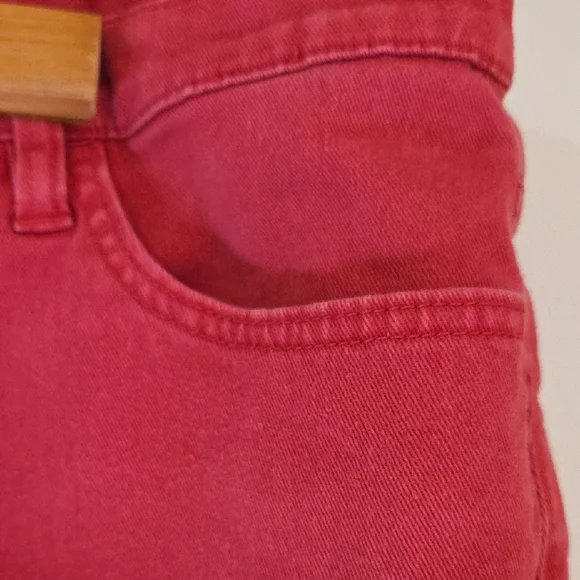 Lauren Ralph Lauren Red Straight Leg Jeans Size 14 Classic Straight Fit - Picture 4 of 12